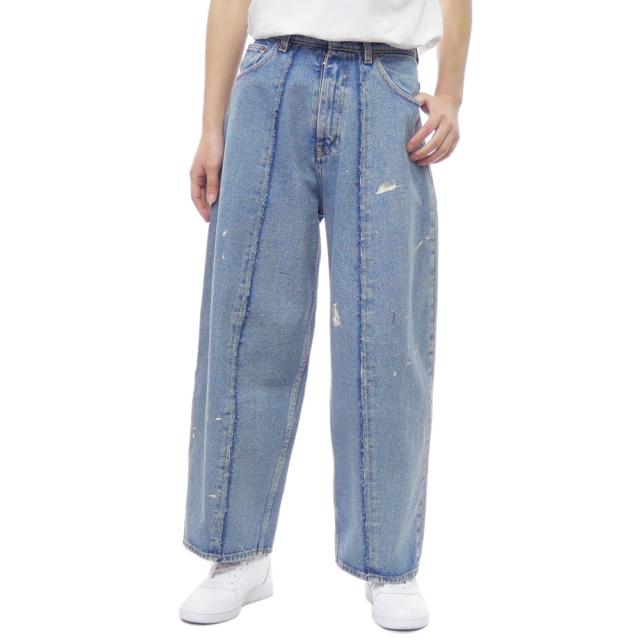 旧作お買い得セール！ MM6 エムエムシックス ジーンズ レディース コットン 綿100％ S52LA0231 S30589 ライトブルー