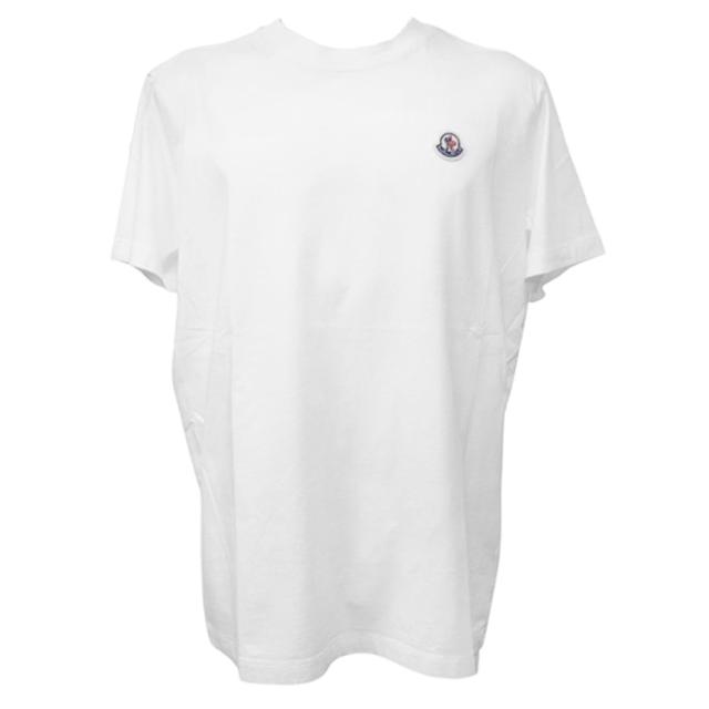 旧作お買い得セール！ MONCLER モンクレール Tシャツ メンズ 半袖 クルーネック コットン 綿100％ 8C00025 829H8 ホワイト