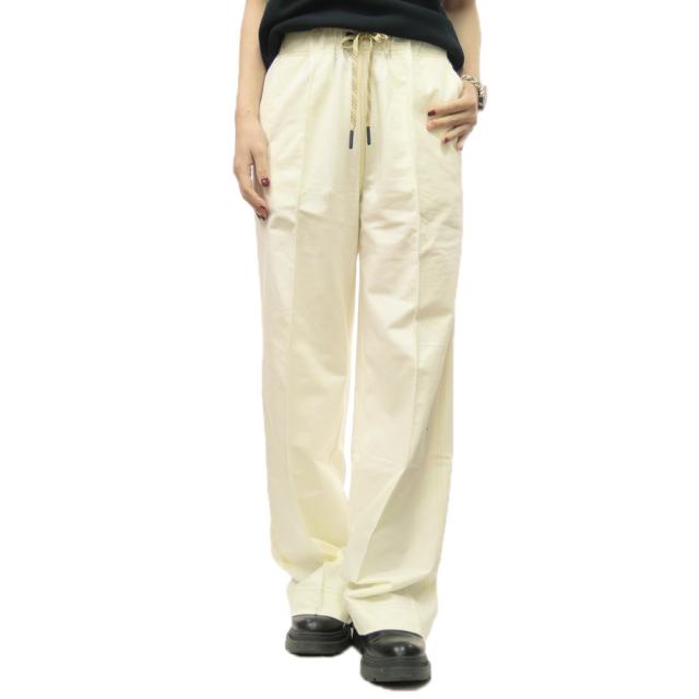 旧作お買い得セール！ MONCLER モンクレール パンツ レディース コットン 綿100％ 8H00002 809AD / PANTALONE クリーム