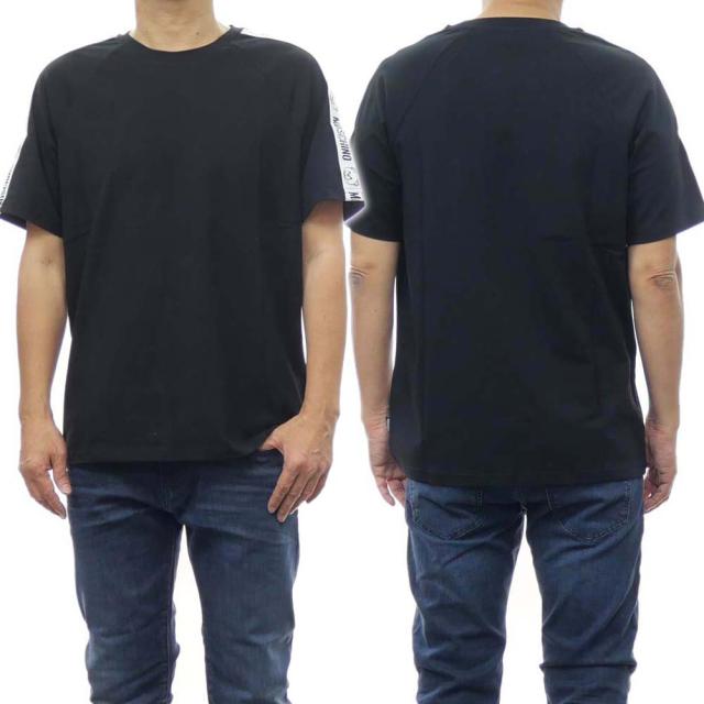 旧作お買い得セール！ MOSCHINO UNDERWEAR モスキーノアンダーウェア Tシャツ メンズ 半袖 クルーネック V1A0701 4406 ブラック