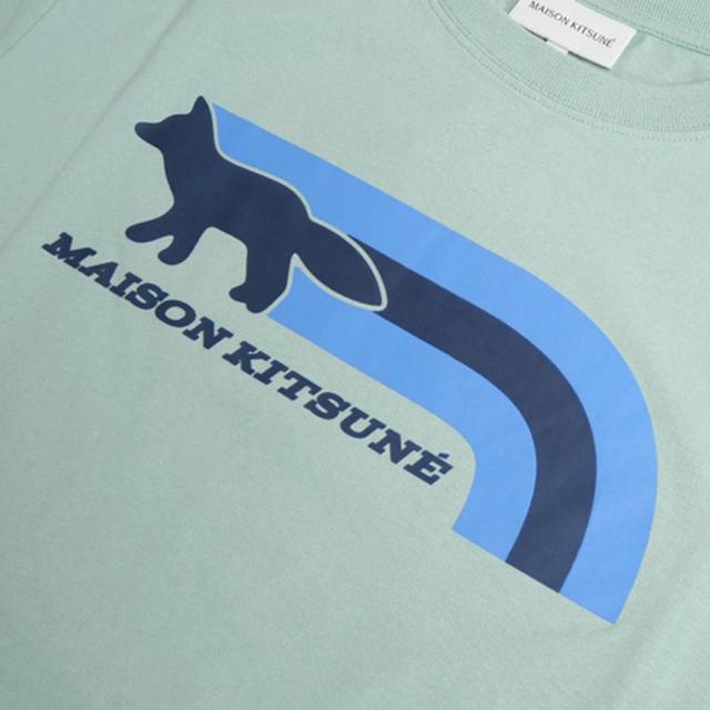 旧作お買い得セール！ MAISON KITSUNE メゾンキツネ Tシャツ メンズ 半袖 クルーネック コットン 綿100％ FLASH FOX COMFORT TEE-SHIRT / MM00113KJ0118 ネイビー 旧作お買い得セール！ MAISON KITSUNE メゾンキツネ Tシャツ メンズ