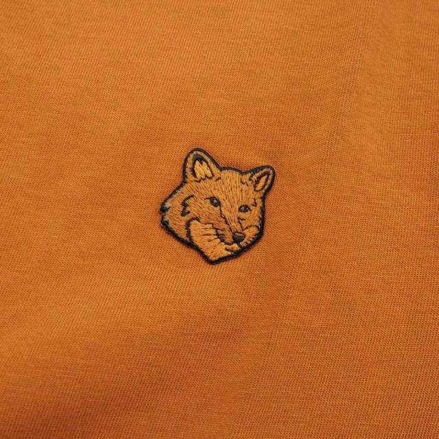 旧モデルセール！ MAISON KITSUNE メゾンキツネ Tシャツ レディース トップス 半袖 クルーネック コットン 綿100％ MW00127KJ0119 / BOLD FOX HEAD PATCH COMFORT TEE-SHIRT ブラウン_3