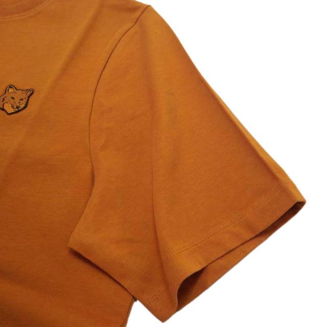 旧モデルセール！ MAISON KITSUNE メゾンキツネ Tシャツ レディース トップス 半袖 クルーネック コットン 綿100％ MW00127KJ0119 / BOLD FOX HEAD PATCH COMFORT TEE-SHIRT ブラウン_4