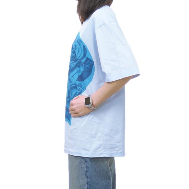 旧作お買い得セール！ MARNI マルニ Tシャツ レディース 半袖 クルーネック コットン 綿100％ THJET49P05 USCW68 ライトブルー 旧作処分セール！ MARNI マルニ Tシャツ レディース 半袖 クルーネック