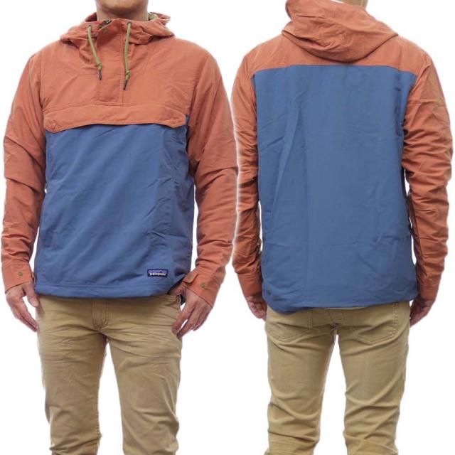 【セール 25％OFF！】PATAGONIA パタゴニア メンズアノラックジャケット 26515/M’S ISTHMUS ANORAK（メンズイスマスアノラック）  UTB オレンジ×ネイビーの通販は