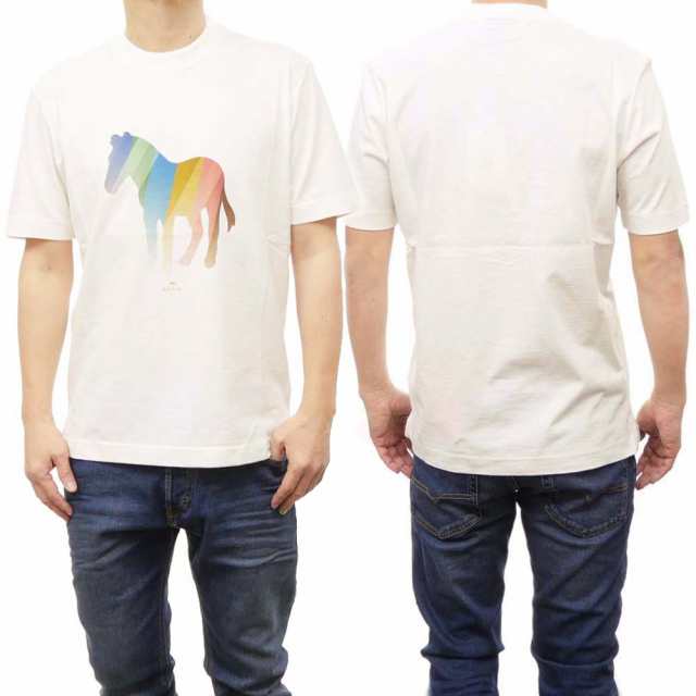 【セール ○％OFF！】PS PAUL SMITH ポールスミス メンズクルーネックTシャツ M2R 675Y MP4433 オフホワイトの通販は