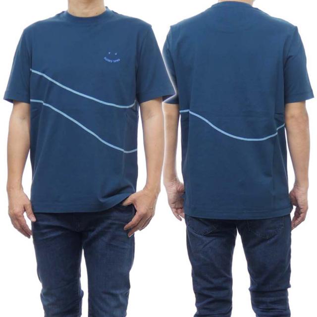 旧作お買い得セール！ PS PAUL SMITH ポールスミス Tシャツ メンズ 半袖 クルーネック コットン 綿100％ M2R 965XP M21154 ネイビー
