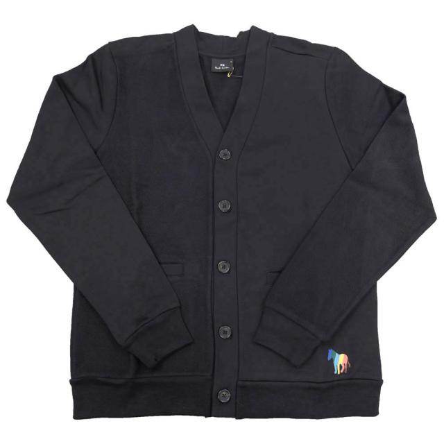 旧モデルセール！ PS PAUL SMITH ポールスミス カーディガン メンズ コットン 綿100％ M2R 683YE M21428 ブラック_1