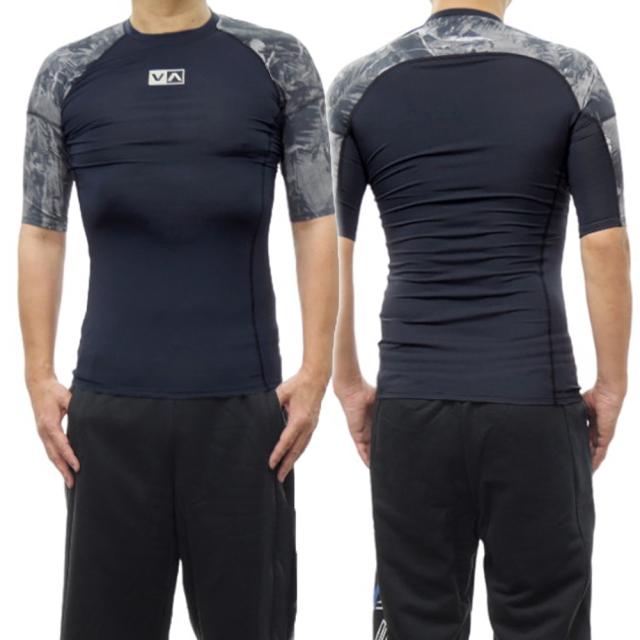 【セール 25％OFF！】RVCA ルーカ メンズラッシュガード BE041856 / HAWAII SPORT RASHUGUA ブラックの通販は 6,350円