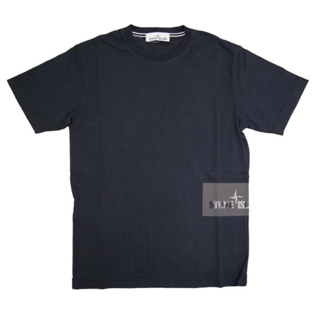 旧作お買い得セール！ STONE  ストーンアイランド Tシャツ メンズ 半袖 クルーネック コットン 綿100％ 2NS84 ネイビー 旧作処分セール！ STONE ISLAND ストーンアイランド Tシャツ メンズ