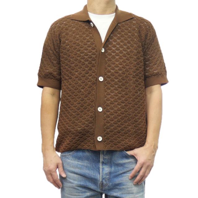 【セール 50％OFF！】SCAGLIONE スカリオーネ メンズニットカーディガン UMC048 ブラウンの通販は 17,325円