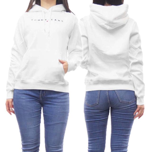 旧作お買い得セール！  JEANS トミージーンズ トミーヒルフィガー パーカー レディース プルオーバー DW17324 ホワイト