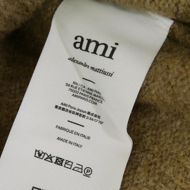AMI PARIS アミパリス セーター レディース クルーネック ニットセーター FKS824.KN0021 キャメル_9