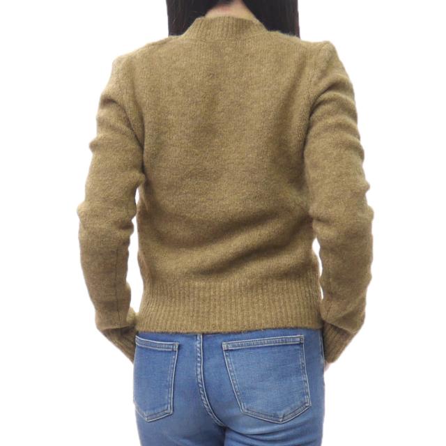 AMI PARIS アミパリス セーター レディース クルーネック ニットセーター FKS824.KN0021 キャメル_3