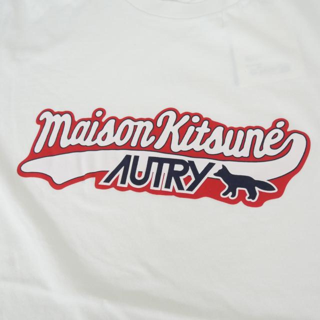 2025 秋冬新作！ AUTRY × MAISON KITSUNE Tシャツ メンズ レディース ユニセックス 半袖 クルーネック TSPX ホワイト 2025 秋冬新作！ AUTRY × MAISON KITSUNE Tシャツ メンズ レディース