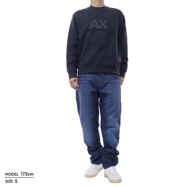 セールAW ARMANI EXCHANGE A/X アルマーニエクスチェンジ メンズ トレーナー XM001399 AF13047 ダークネイビー_1
