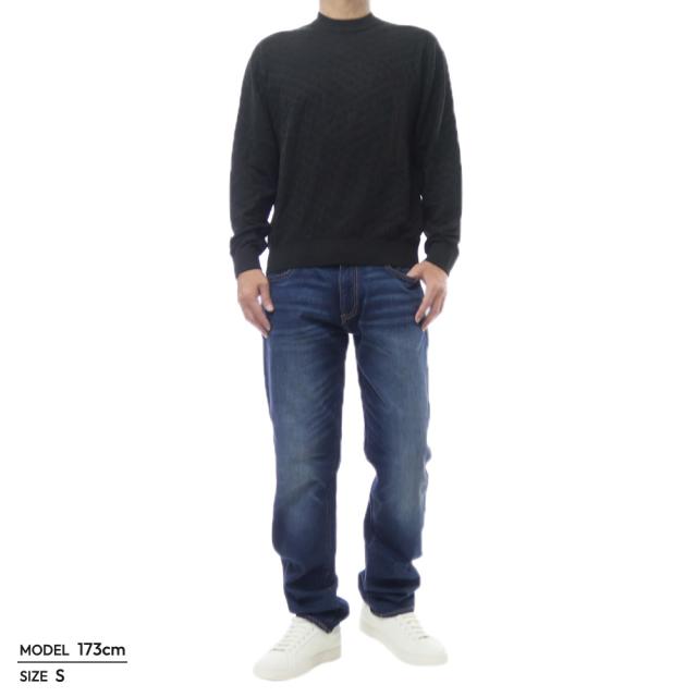 セールAW ARMANI EXCHANGE A/X アルマーニエクスチェンジ セーター メンズ クルーネック ニット XM001316 AF10454 ブラック_1