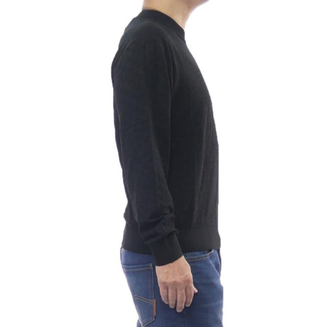 セールAW ARMANI EXCHANGE A/X アルマーニエクスチェンジ セーター メンズ クルーネック ニット XM001316 AF10454 ブラック_2
