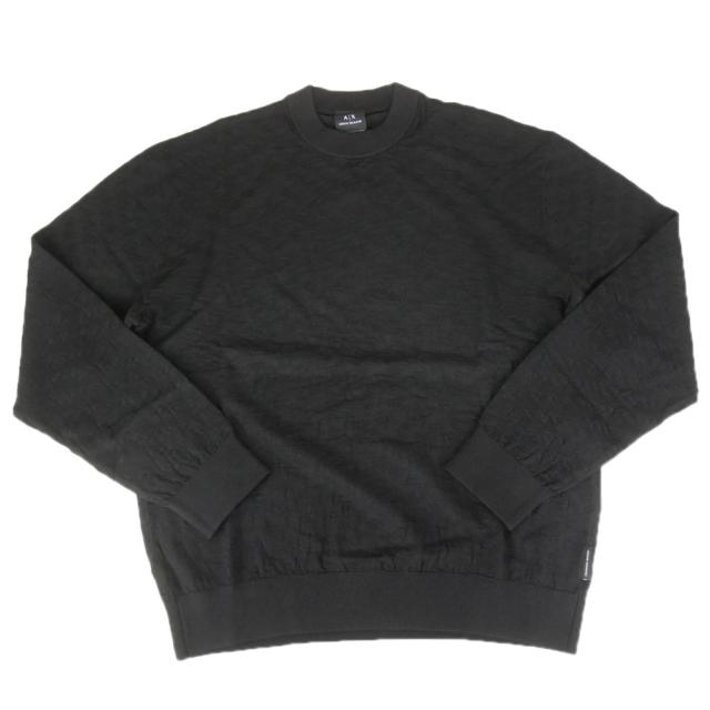 セールAW ARMANI EXCHANGE A/X アルマーニエクスチェンジ セーター メンズ クルーネック ニット XM001316 AF10454 ブラック_4