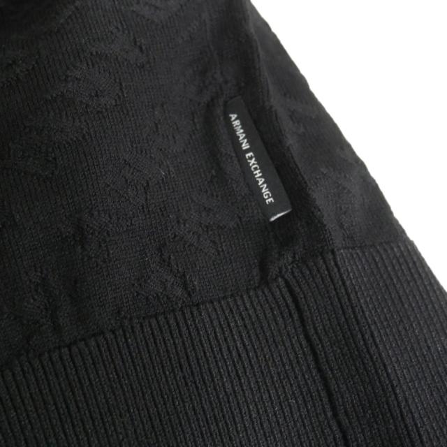 セールAW ARMANI EXCHANGE A/X アルマーニエクスチェンジ セーター メンズ クルーネック ニット XM001316 AF10454 ブラック_7