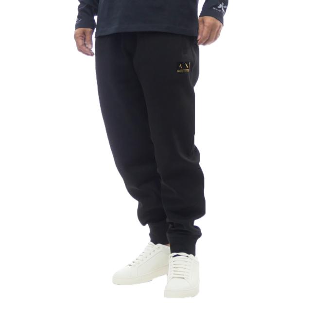 2025 秋冬新作！ ARMANI EXCHANGE A/X アルマーニエクスチェンジ スウェットパンツ メンズ XM001886 AF10818 ブラック