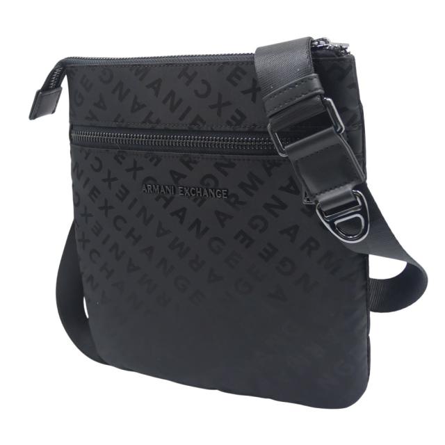 2025 秋冬新作！ ARMANI EXCHANGE A/X アルマーニエクスチェンジ バッグ メンズ ショルダーバッグ XM001612 AF17208 ブラック