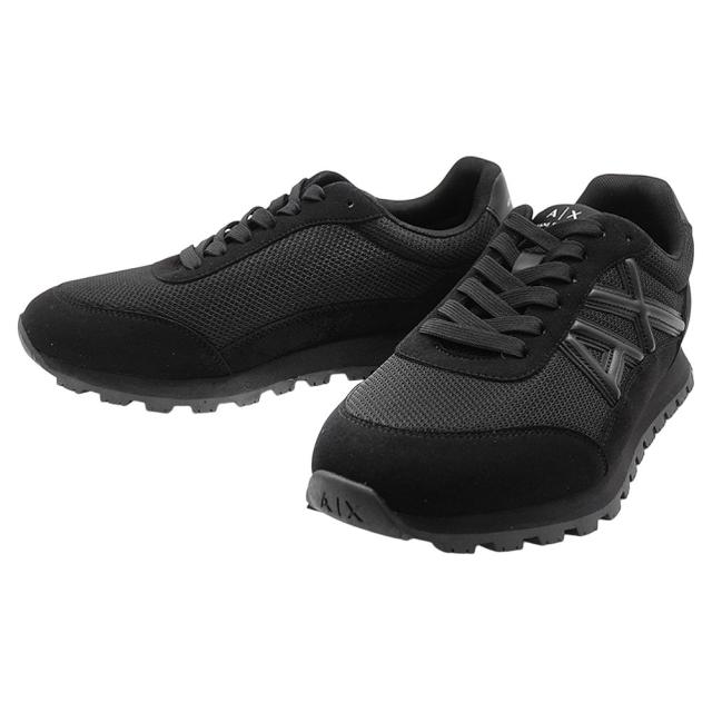 2025 秋冬新作！ ARMANI EXCHANGE A/X アルマーニエクスチェンジ メンズ スニーカー 靴 シューズ ローカット XM001960 AF19388 ブラック