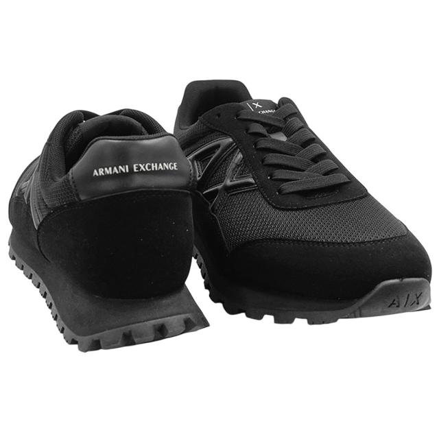 2025 秋冬新作！ ARMANI EXCHANGE A/X アルマーニエクスチェンジ メンズ スニーカー 靴 シューズ ローカット XM001960 AF19388 ブラック×ホワイト 2025 秋冬新作！ ARMANI EXCHANGE A/X アルマーニエクスチェンジ