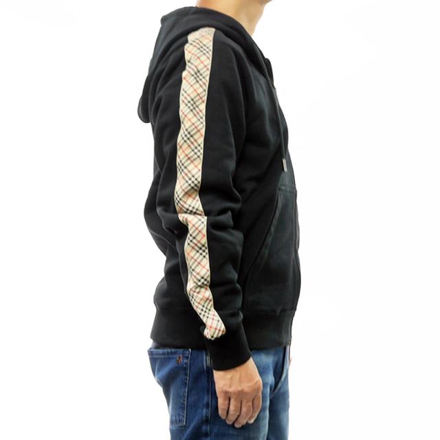 秋新作 BURBERRY バーバリー パーカー メンズ ジップアップ コットン