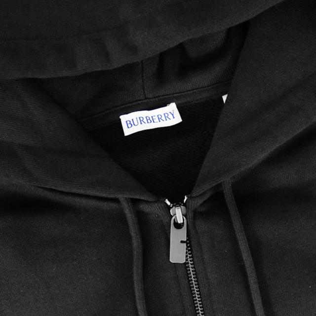 秋新作 BURBERRY バーバリー パーカー メンズ ジップアップ コットン