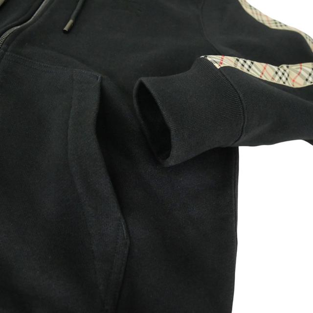 秋新作 BURBERRY バーバリー パーカー メンズ ジップアップ コットン