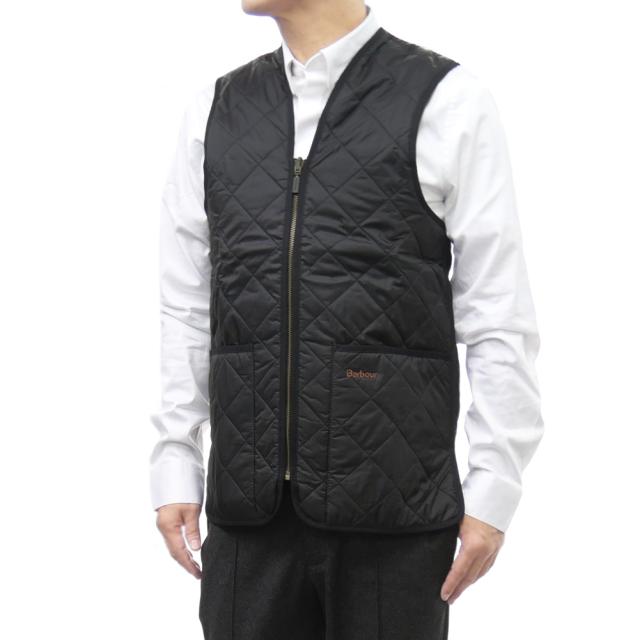 BARBOUR バブアー メンズ キルティングベスト/ライナーベスト MLI0001 / QUILTED WAISTCOAT / ZIP IN LINER ブラック 定番人気商品