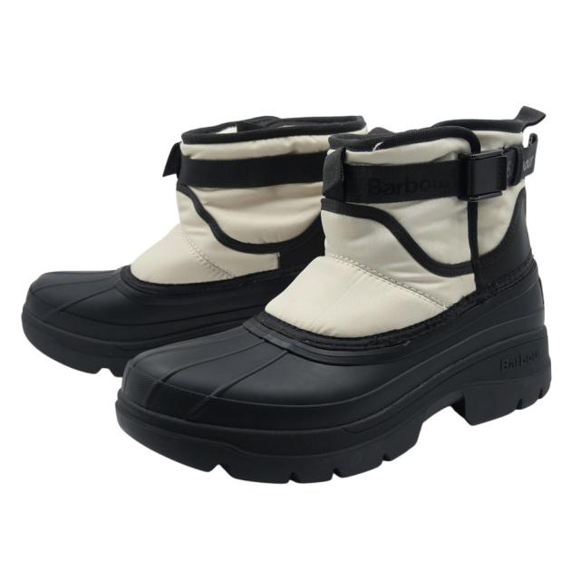 2025 秋冬新作！ BARBOUR バブアー レディース マッド＆スノーブーツ LRF0120 / BRAYBOURN オフホワイト×ブラック
