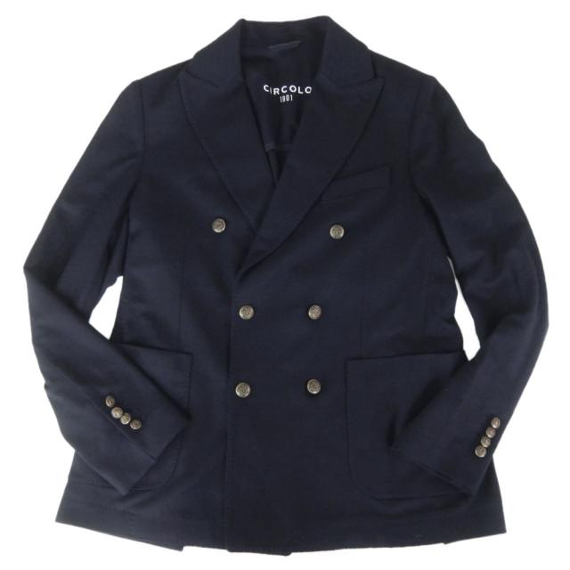 2025 秋冬新作！ CIRCOLO1901 チルコロ1901 メンズ ダブル6Bジャケット CN5058 ダークネイビー 2025 秋冬新作！ CIRCOLO1901 チルコロ1901 メンズ ダブル6Bジャケット