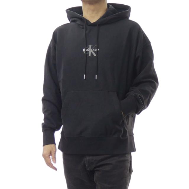   JEANS カルバンクラインジーンズ メンズプルオーバーパーカー 4RC281G ブラック 2025秋冬新作