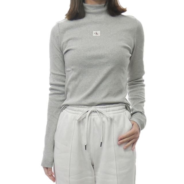 2025 秋冬新作！   JEANS カルバンクラインジーンズ レディース カットソー 47D203G ライトグレー