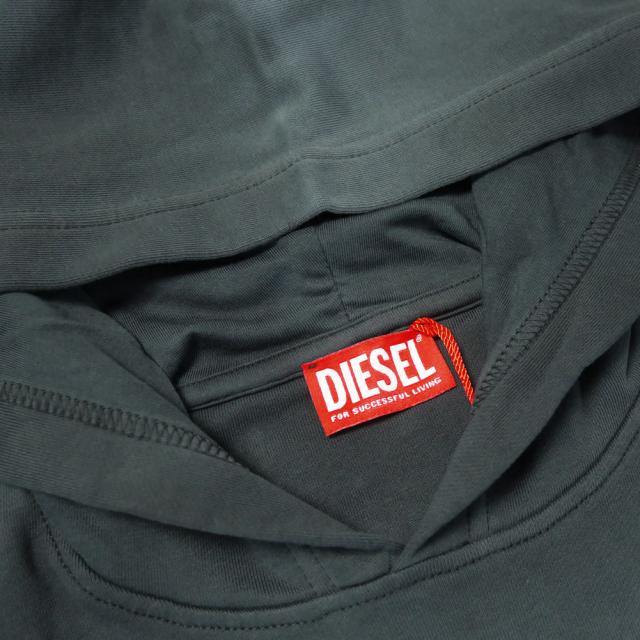 2025 秋冬新作！ DIESEL ディーゼル パーカー メンズ コットン 綿100％ スウェット A19295 0PKAM / S-EE-TI ブラック 2025 秋冬新作！ DIESEL ディーゼル パーカー メンズ コットン 綿100