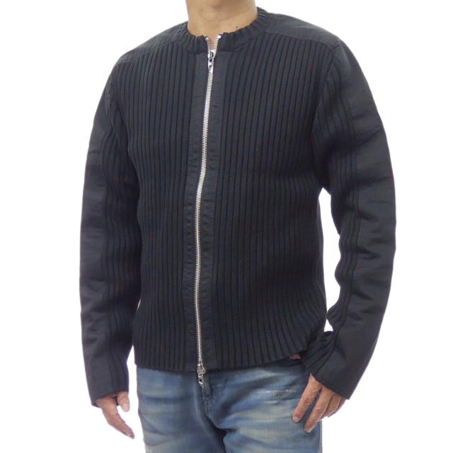 2025 秋冬新作！ DIESEL ディーゼル カーディガン メンズ ジップカーディガン A17464 0JLCR / K-MATTY ブラック