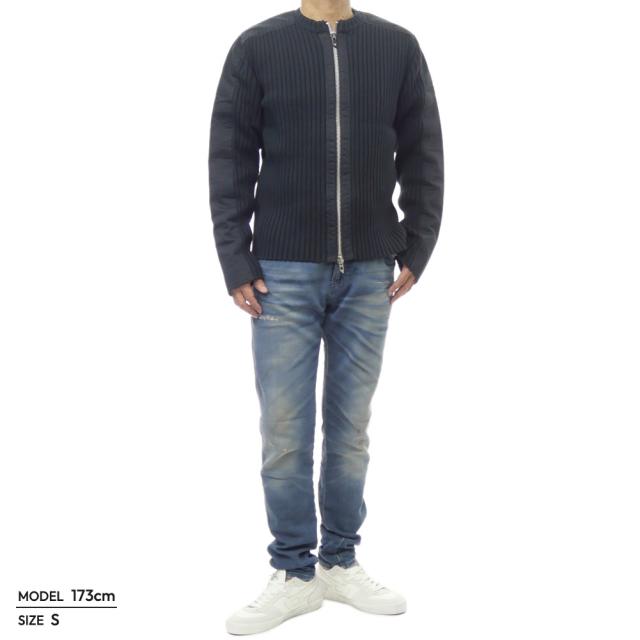 セールAW DIESEL ディーゼル カーディガン メンズ ジップカーディガン A17464 0JLCR / K-MATTY ブラック_1
