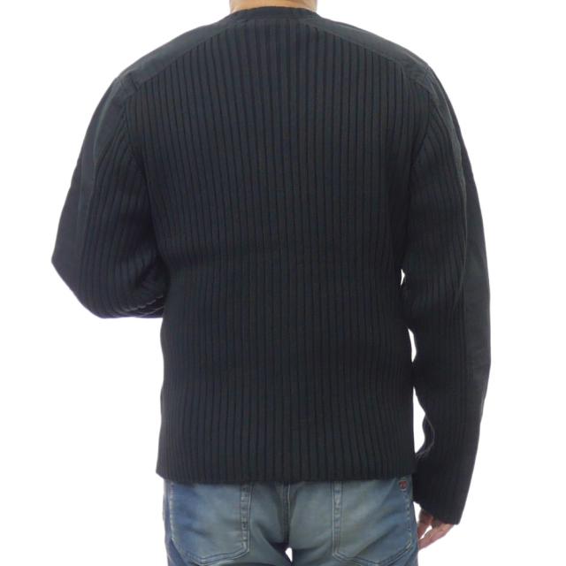 セールAW DIESEL ディーゼル カーディガン メンズ ジップカーディガン A17464 0JLCR / K-MATTY ブラック_3