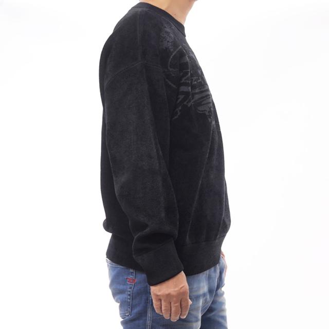 2025 秋冬新作！ DIESEL ディーゼル セーター メンズ クルーネック ニットセーター A19629 0JLCM / K-TRESA ブラック 2025 秋冬新作！ DIESEL ディーゼル セーター メンズ クルーネック