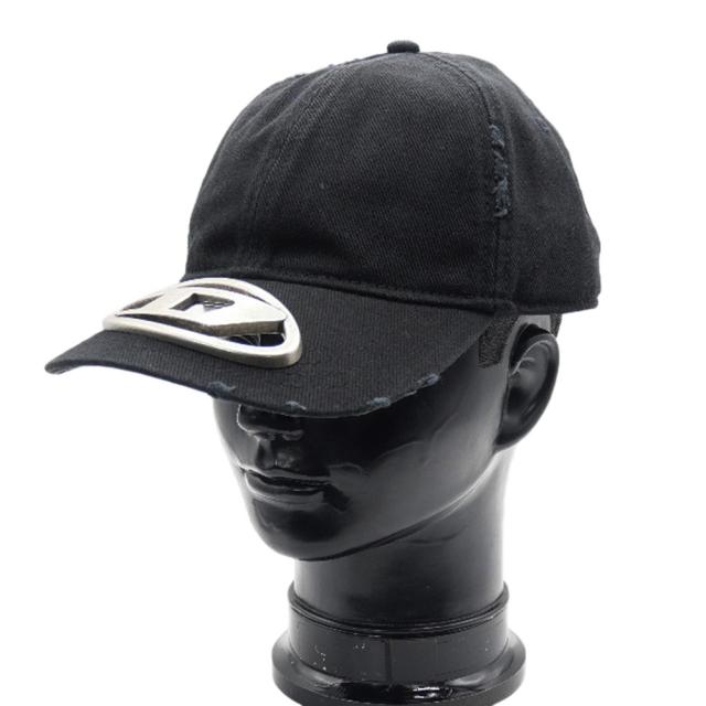 DIESEL ディーゼル 帽子 メンズ レディース ユニセックス コットン 綿100％ キャップ A12709 0PFAA / C-BEAST-A1 ブラック 定番人気商品
