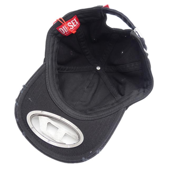 セールAW DIESEL ディーゼル 帽子 メンズ レディース ユニセックス コットン 綿100％ キャップ A12709 0PFAA / C-BEAST-A1 ブラック 定番人気商品_5