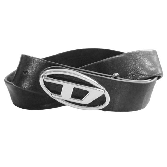 DIESEL ディーゼル ベルト メンズ レディース ユニセックス レザーベルト X09813 PR271 / B-1DR-LAYER ブラック 定番人気商品