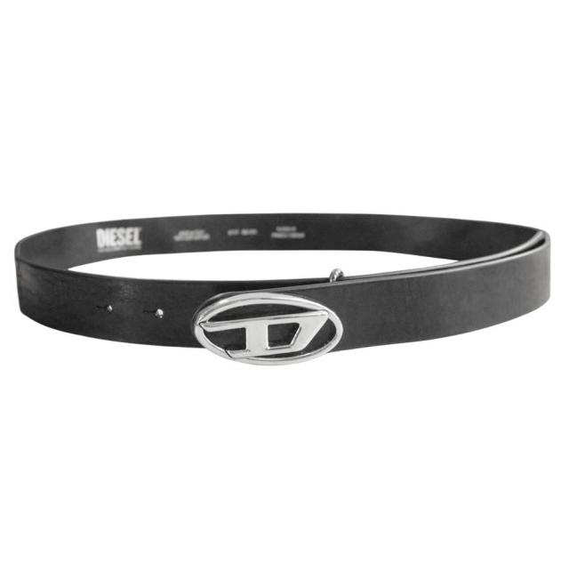 セールAW DIESEL ディーゼル ベルト メンズ レディース ユニセックス レザー ベルト X09813 PR271 / B-1DR-LAYER ブラック 定番人気商品_1