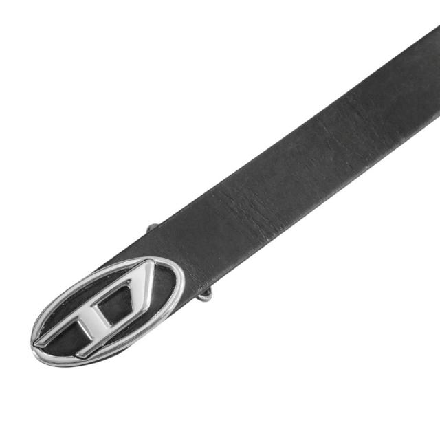 セールAW DIESEL ディーゼル ベルト メンズ レディース ユニセックス レザー ベルト X09813 PR271 / B-1DR-LAYER ブラック 定番人気商品_4