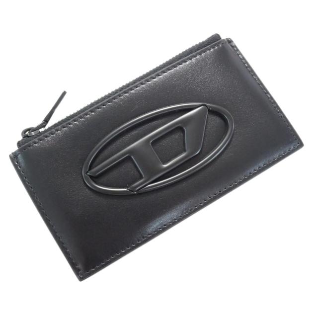 2025 秋冬新作！ DIESEL ディーゼル カードケース メンズ ケース X10290 PR818 / HOLI-D CARD HOLDER III ブラック