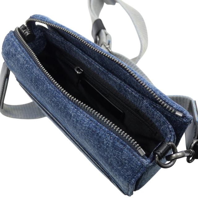 セールAW DIESEL ディーゼル バッグ メンズ ショルダーバッグ X10223 P6717 / IDR CAMERA BAG インディゴブルー_6