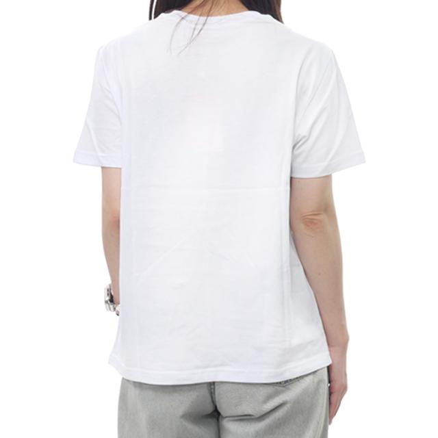 セールAW DIESEL ディーゼル Tシャツ レディース トップス 半袖 クルーネック コットン 綿100％ A16841 0CLBR / T-REGS-OD-Q1 ホワイト 定番人気商品_3