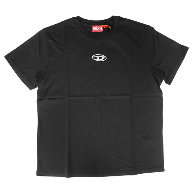 セールAW DIESEL ディーゼル Tシャツ レディース トップス 半袖 クルーネック コットン 綿100％ A16841 0CLBR / T-REGS-OD-Q1 ブラック 定番人気商品_4
